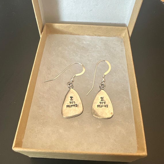 Vintage Gorgeous  Turquoise Triangular Hanging Dr… - image 9