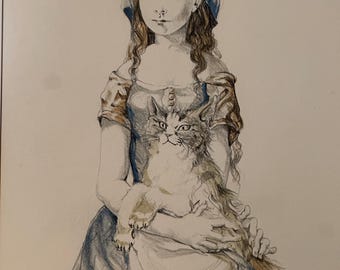 Léonard Tsuguharu Foujita (1886-1968) Japanese - French Lithograph