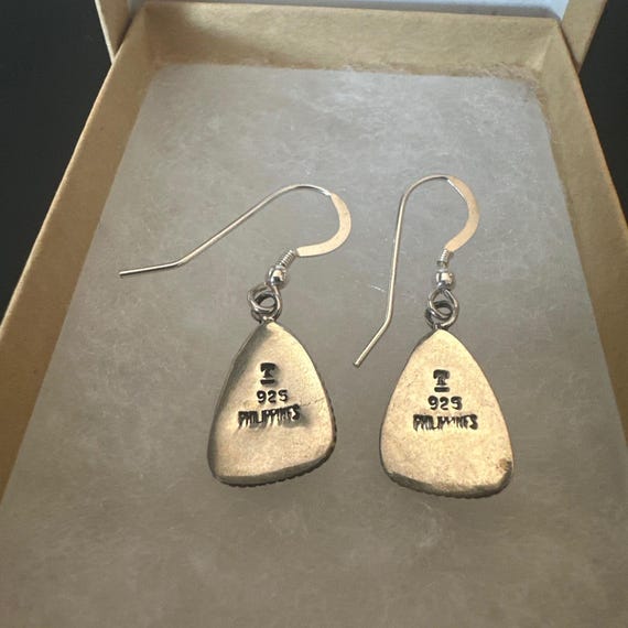 Vintage Gorgeous  Turquoise Triangular Hanging Dr… - image 10