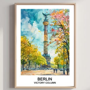 Berlin Victory Column Silhouette Royalty-Free Stock Photo