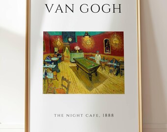 The Night Café (Le Café de nuit) 1888 by Dutch Post-Impressionist Painter Vincent Van Gogh
