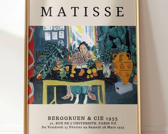 Interior with an Etruscan Vase 1940 Henri Matisse Art Poster Print