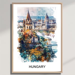 Hungary, Europe Travel Print Wall Art Hungary Wall Hanging Home Décor Hungarian Gift Art Lovers Hungary Art Lover Gift Hungary Wall Décor