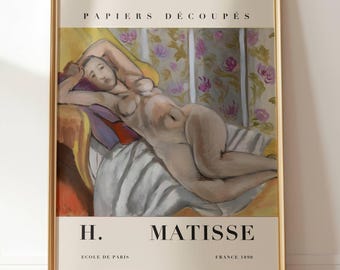 Reclining Nude 1924 Henri Matisse Art Poster Print