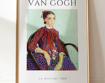 La Mousmé 1888 by Dutch Post-Impressionist Painter Vincent Van Gogh
