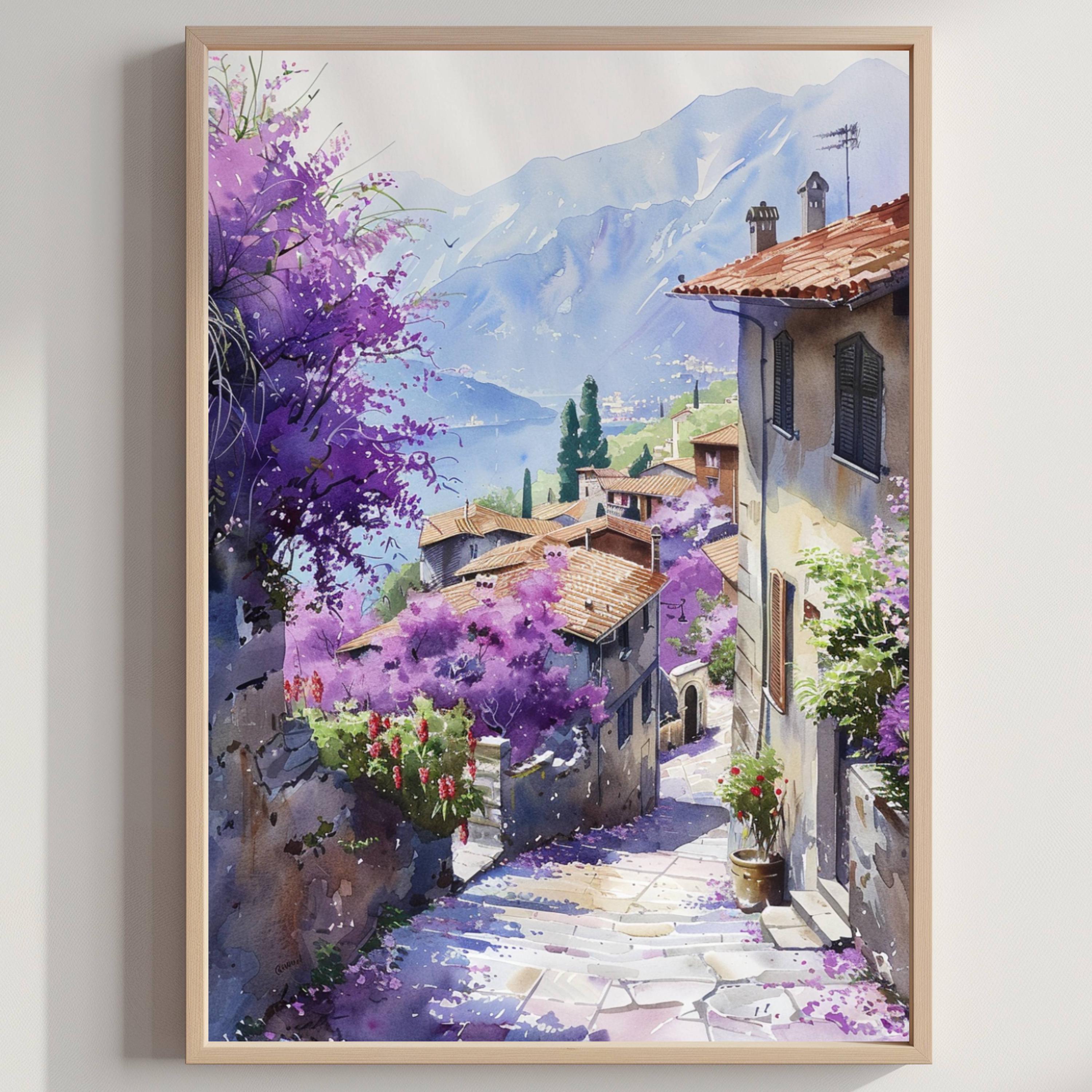 Italy Watercolor Travel Poster: Italian Wall Art (digital Download