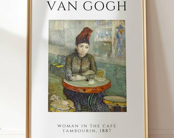 Agostina Segatori Sitting in the Café du Tambourin 1887 by Dutch Post-Impressionist Painter Vincent Van Gogh
