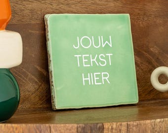 Piastrella 'Testo proprio' | 10x10 cm | Personalizzata | Design proprio | Testo | Citazione | Design | Originale | Personale