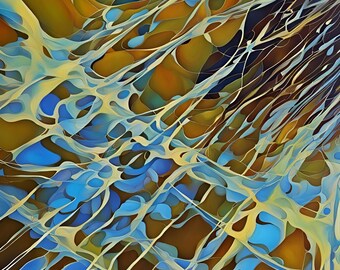 Where Colors Collide - abstract art - fantasy