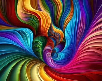 Vórtice Remolino de Colores - patrón colorido en un remolino lúdico - arte abstracto