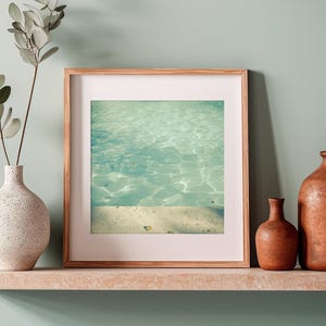 Office Wall Art, Swimming Pool Decor, Abstract Photography - Morning Swim