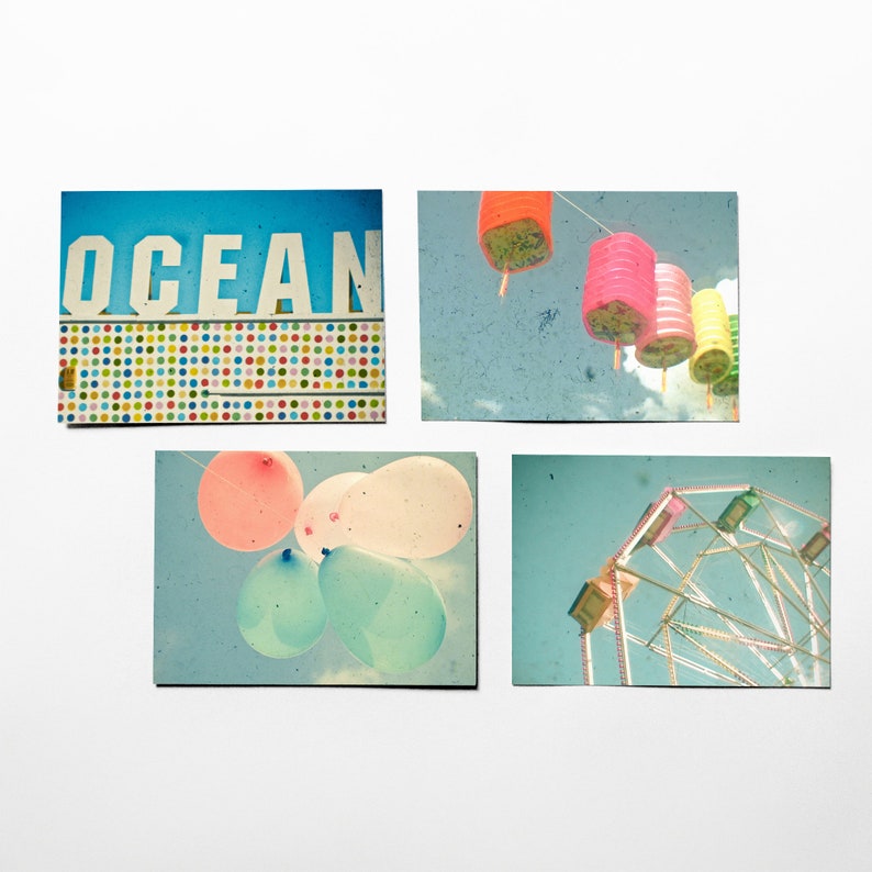 Summer Postcards, Coastal Art, Gift for Girl The Essence of Summer image 1