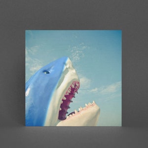 Hai Grußkarte für Jungs, Retro Karte - Shark