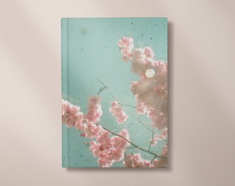 Hardback Floral Notebook, Blossom Flower Journal 5x7/A5/A4 - Hazy Sunshine