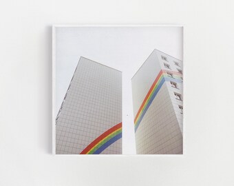 Architecture Print, City Art, Urban Photography - Rainbow