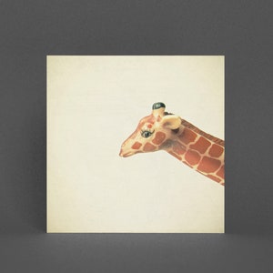Giraffe Grußkarte für Kinder, Safari Karte, Zoo Karte - Giraffe