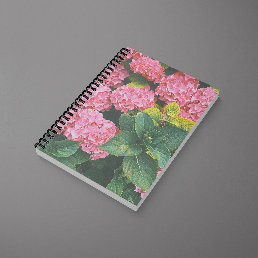 Floral Spiral Notebook - Hydrangea - Etsy UK