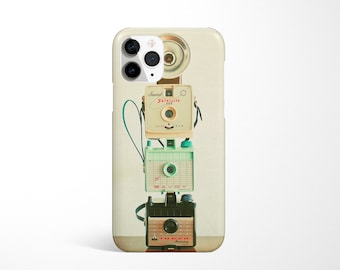 Coque pour iPhone 16 avec appareil photo, coque de téléphone rétro - Tower of Cameras