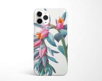 Floral iPhone 14 Case, Plant Phone Cover - Succulent Cluster