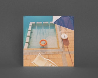 Swimming Pool Greetings Card, Summer Card - Swimming Pool