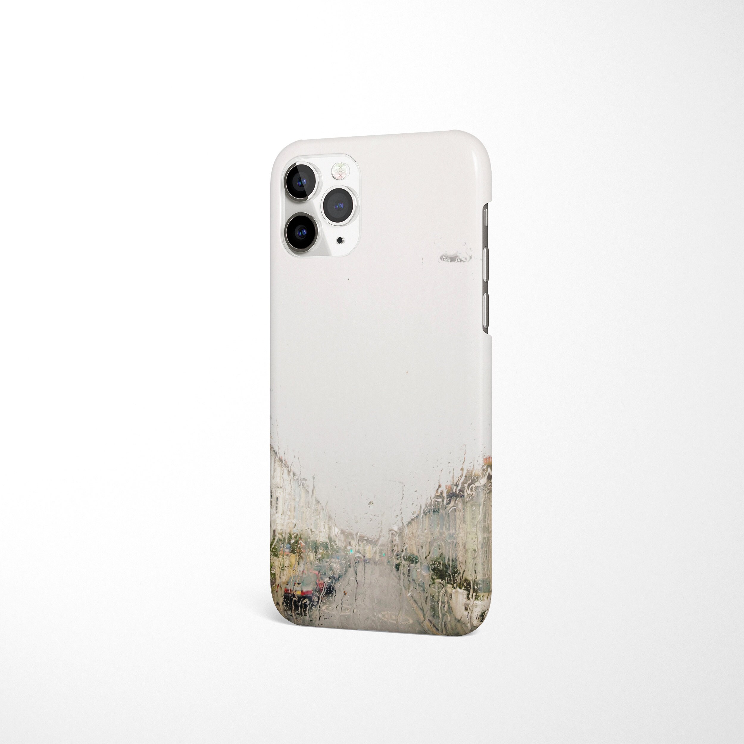 City iPhone 16 Case, Pale Grey Phone Cover - Rainy Sunday - Etsy