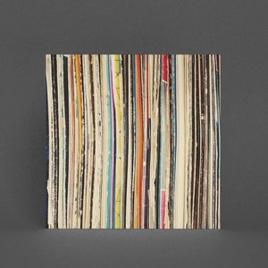 Biglietto di auguri musicale, biglietto per gli amanti del vinile - Collezione di dischi