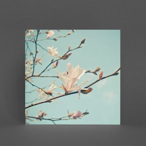Pastell Blumen Grußkarte - Papier Blütenblätter