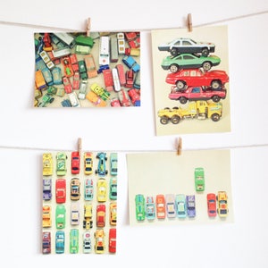 Kids Stationery, Retro Postcards, Racing Car Art - Cars