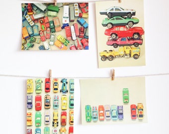 Kids Stationery, Retro Postcards, Racing Car Art - Cars