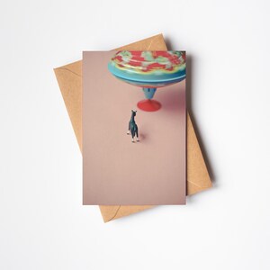 Carte cheval pour enfants - Le cheval et la toupie GÉANTE