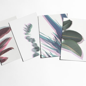 Cartoline vegetali, regalo fidanzato, set di cancelleria - Ombre