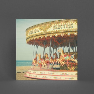 Karussell Grußkarte - Seaside Carousel
