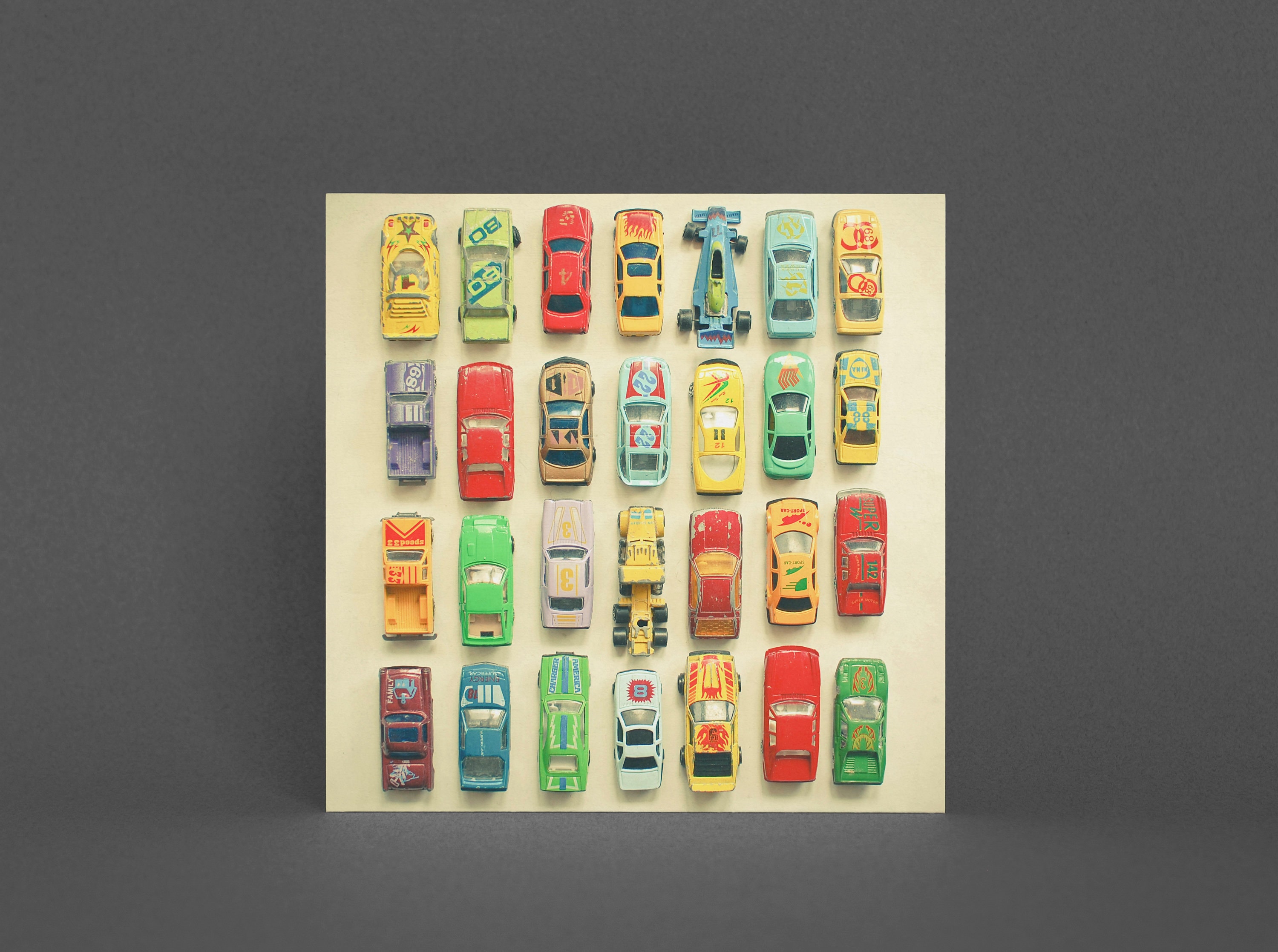 Retro Toy Car Greeting Card: Birthday Thank You Card