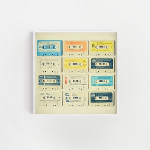 Music Wall Art, Retro Cassette Tape Photographic Print  - All Tomorrow's Parties