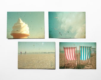 Beach Postcard, Stationery Set, Brighton Postcards - The Sea