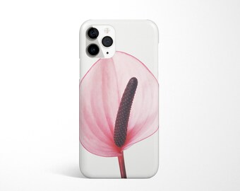 Pink Flower iPhone 16 Case, Floral Phone Cover - Pink Calla Lily