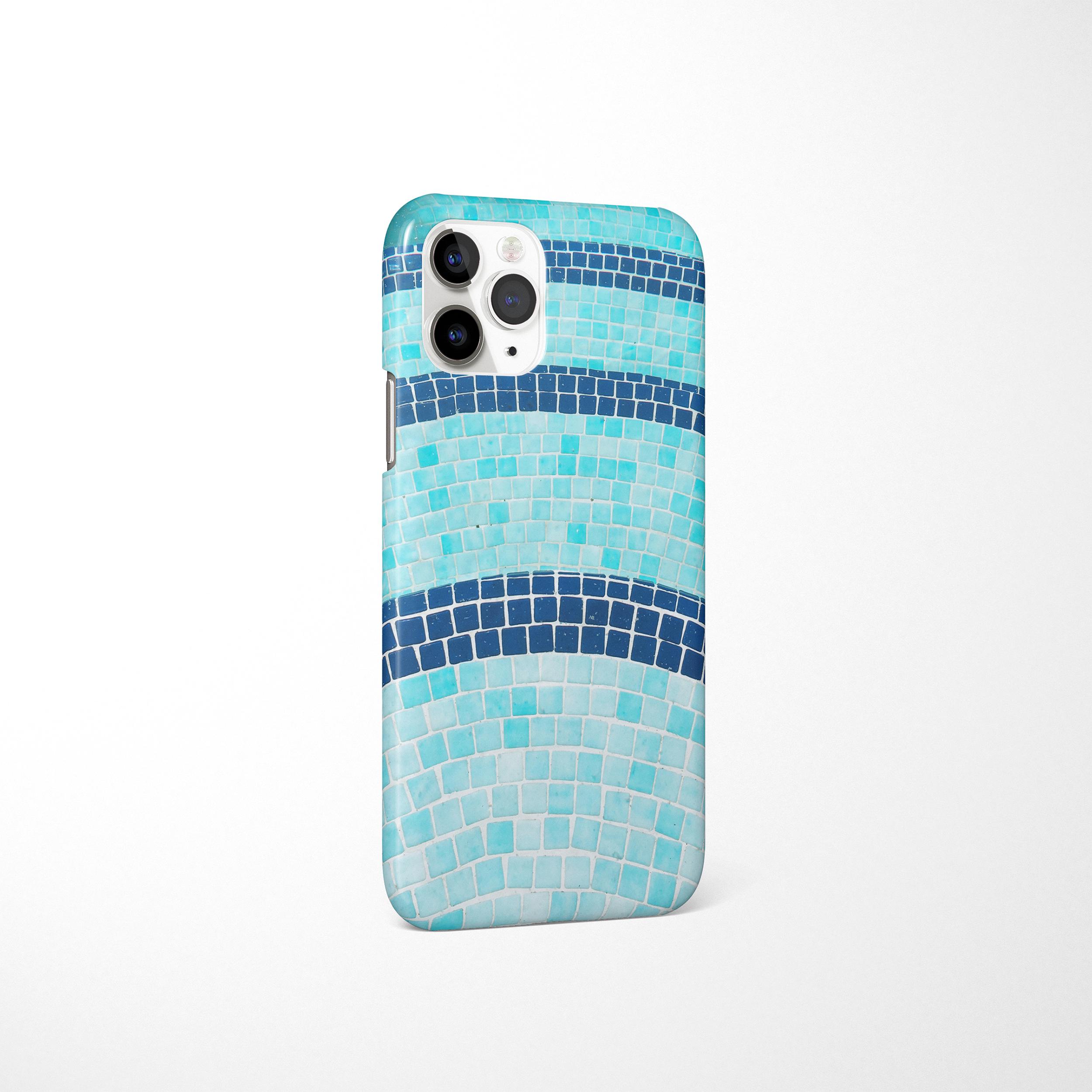 Blue Mosaic iPhone Case: Retro Swimming Pool Design - Etsy