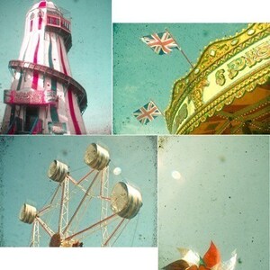 Postcard Set, Retro Postcards, Kids Stationery Set - The Fair image 2