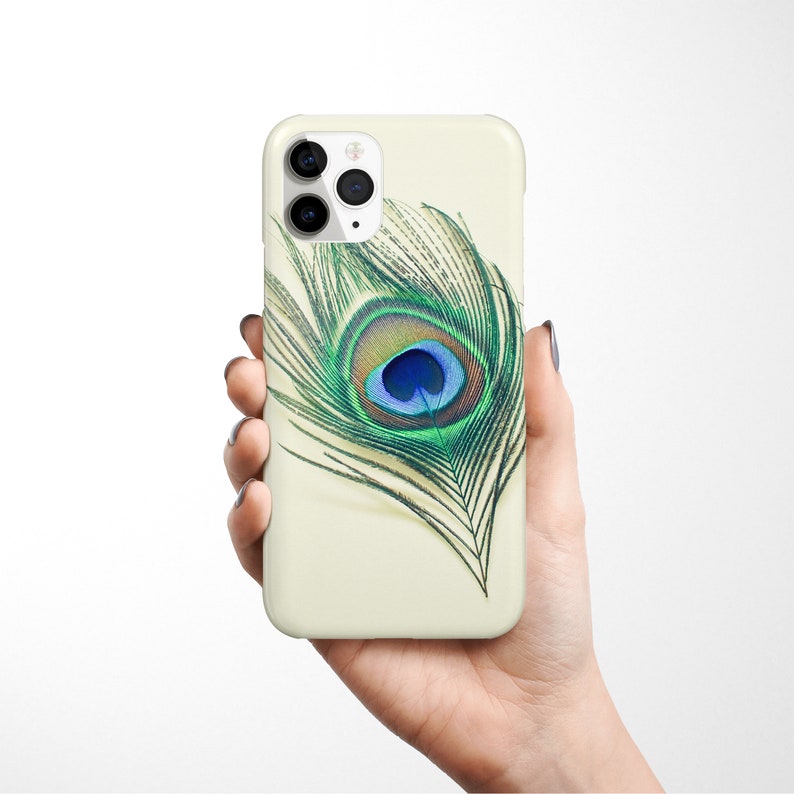 Feather iPhone 16 Case, Bird Phone Cover Peacock Eye Etsy UK