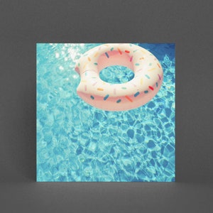 Tarjeta de felicitación de piscina, tarjeta de verano - Piscina VII