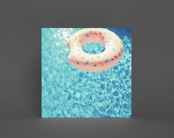 Swimming Pool Greetings Card, Summer Card - Swimming Pool VII