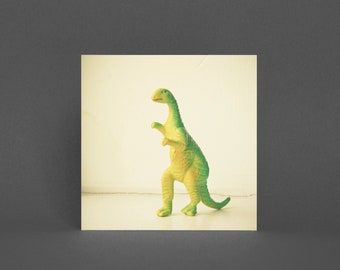 Dinosaur Greeting Card, Retro Toy Card - Dinosaur Attack