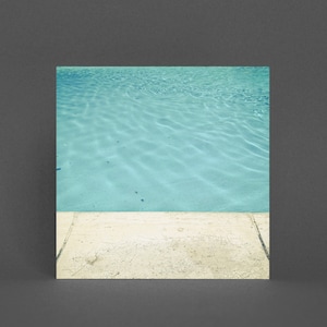 Tarjeta de felicitación de piscina, tarjeta de verano - piscina