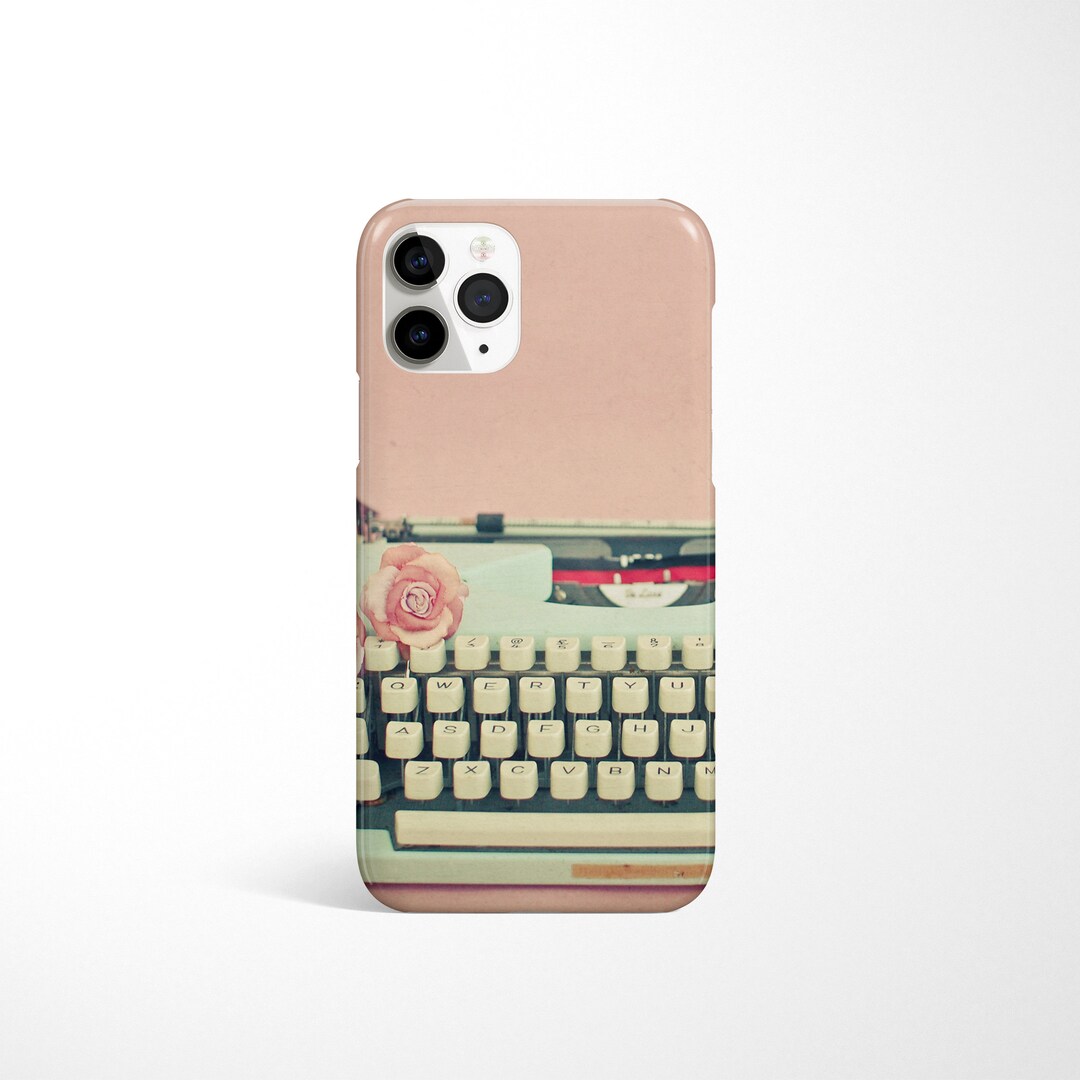 Typewriter iPhone 16 Case, Pink Phone Cover Love Letter Etsy UK
