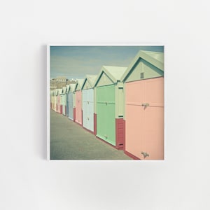 Coastal Bathroom Decor, Beach Hut, Pastel Decor - By the Sea