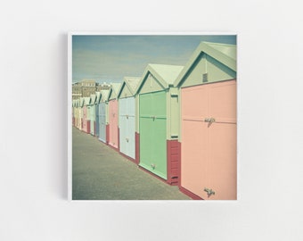 Coastal Bathroom Decor, Beach Hut, Pastel Decor - By the Sea