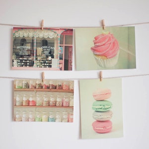 Regalo buongustaio, set di cartoline, arte del cibo - cose dolci