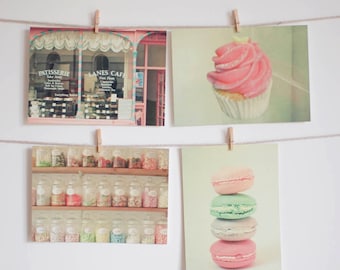 Foodie Gift, Postcard Set, Food Art - Sweet Things