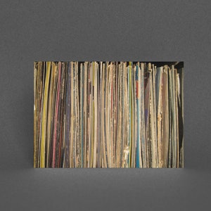 Tarjeta de felicitación musical para amantes del vinilo - Discos