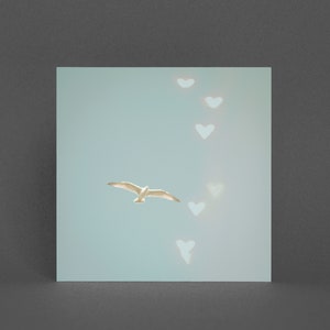 Vogel Grußkarte - I Heart Summer